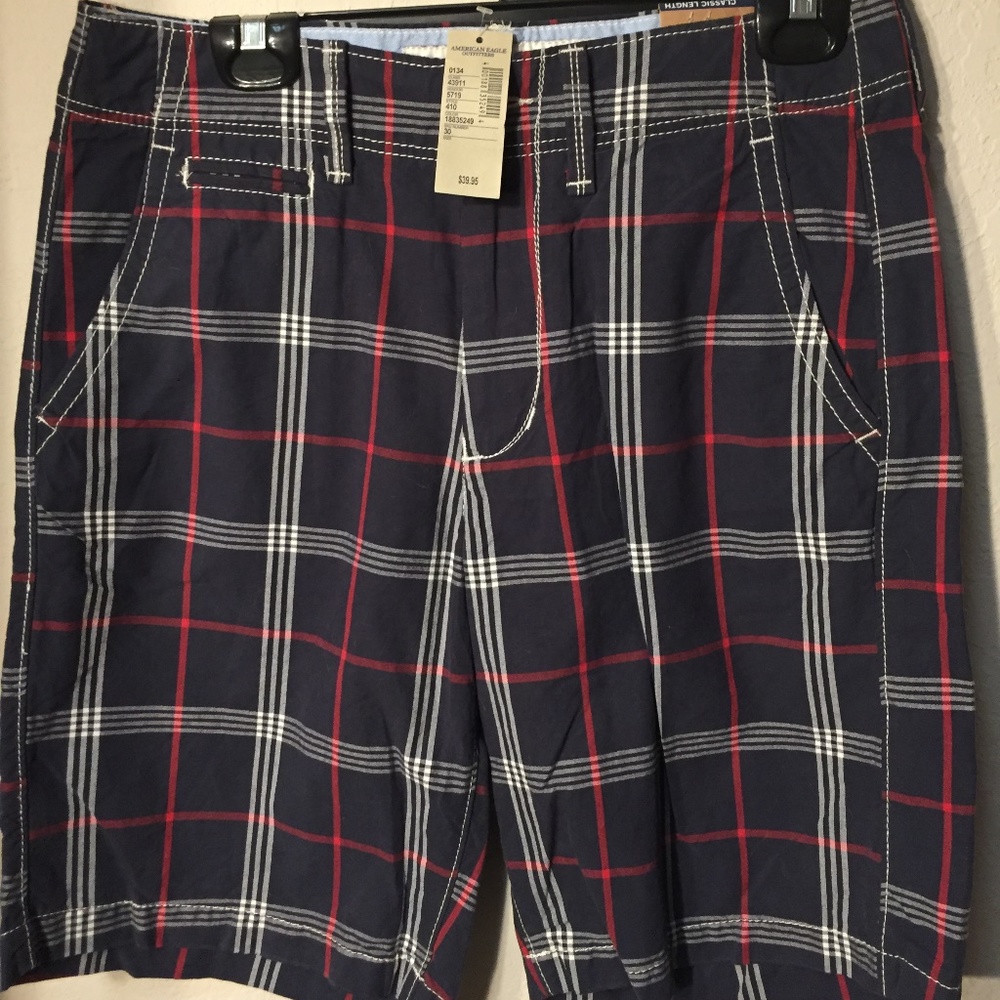 Men's American Eagle Outfitters Plaid Shorts, 30W